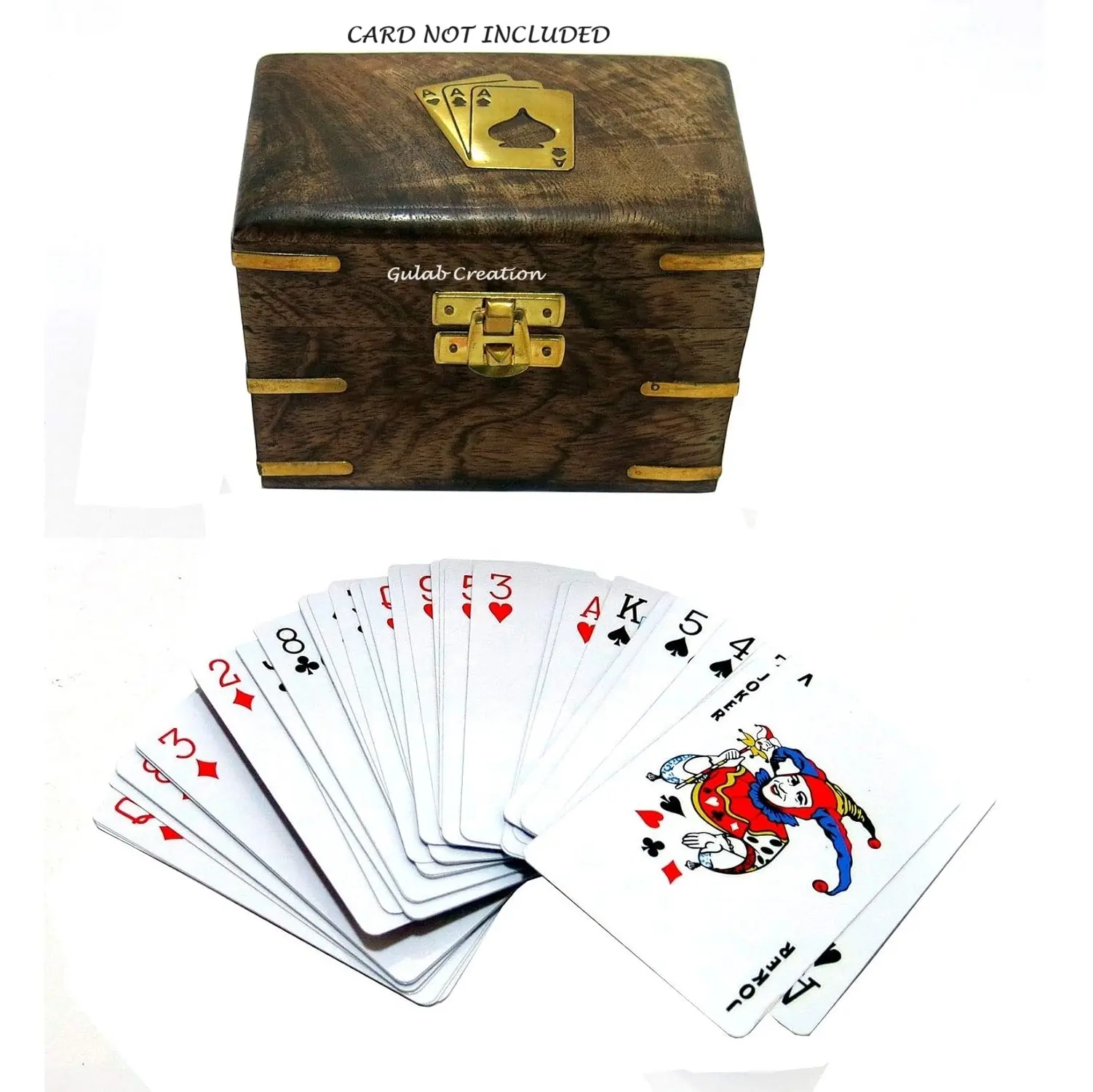 Venda imperdível caixa de madeira para presente de cartão de jogo personalizado