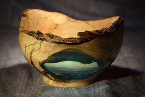 ENSALADA DE RESINA Y MADERA NATURAL HECHA A MANO DE DECORACIÓN VINCULADA Buena calidad para uso doméstico y en restaurantes para fiestas - Product Image 2