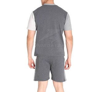 Servicio OEM, Conjunto de Camiseta y Pantalones Cortos Casuales Transpirables de Verano para Hombre, Algodón y Poliéster - Product Image 2