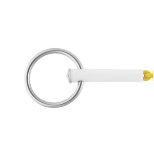Nathe Bradoon 15mm Single Jointed (55mm Ring) Acier inoxydable Bradoon Bit Loose Ring Horse Riding Training Snaffle - Product Image 4