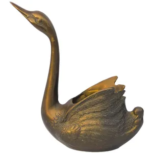 ที่พักหัวรูปหมีสีบรอนซ์รูปปั้นภายในห้องโดยสารล็อบบี้ชามทองเหลืองโบราณหรูหราปลอดภัยผลิตโดย Zahid - Product Image 3