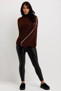 เสื้อสเวตเตอร์แขนยาวสำหรับผู้หญิงเสื้อสเวตเตอร์ฤดูหนาวสไตล์ใหม่ - Product Image 2