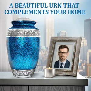 Elegant Cremation <b>Urn</b> Set of 1 <b>Large</b> <b>Urn</b> for Ashes And 4 Small <b>Urns</b> for Humans - Product Image 2