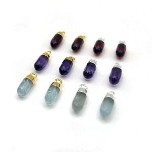 จี้ดอกกุหลาบควอตซ์5X13มม. สเตอร์ลิงเงินแฮนด์เมดพลอยอัญมณีทำเสน่ห์จี้เล็กๆสำหรับทำเครื่องประดับ - Product Image 4