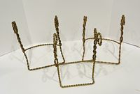 Exhibidor de Metal de 3 Niveles con Acabado Dorado, Organizador de Utensilios de Cocina para Mesa, Soporte para Buffet, para Uso en Restaurantes