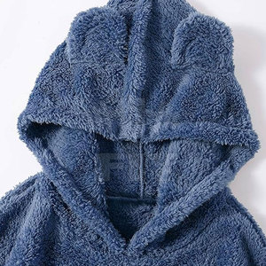 Vente en gros grande taille pour hommes Seherpa pull à capuche 100% coton décontracté hiver porter uni teint pour une utilisation en extérieur Service OEM - Product Image 4