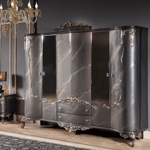 Meubles de chambre luxueux de haute qualité avec des courbes méticuleuses de qualité exclusive - Product Image 6