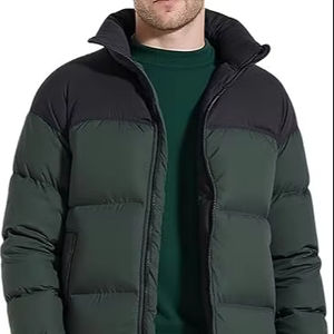 Venta caliente chaquetas de invierno para hombres con logotipo cálido burbuja Puffer prendas de vestir exteriores cuello colocación frontal logotipo personalizable - Product Image 1