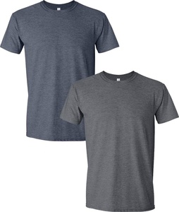 T-shirts unis à épaules tombantes 100% coton costomiz logo T-shirts lourds grande taille grands et grands pour hommes avec logo personnalisé - Product Image 1