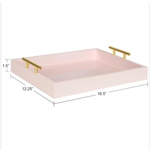 Décor à la maison manger des apéritifs plateau de nourriture Table basse accessoire plateau de lit plateaux de service en bois d'acacia - Product Image 3