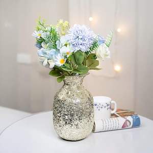 Decorative Heavy-Duty Metal Flower Vase Elegant Home Office Tabletop Decor High Polished Handmade Flower Vase - Product Image 1