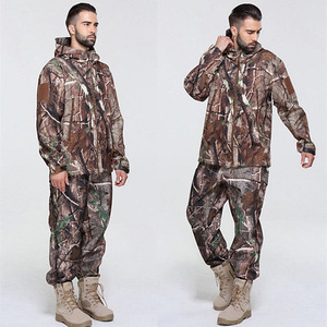 Combinaison de camouflage de chasse chaude, une pièce, imperméable et respirante, pour la chasse au canard en plein air, combinaison de randonnée d'hiver - Product Image 4
