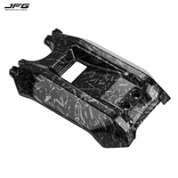 Copertura del Vano Batteria per Moto JFG Personalizzata con Effetto Fibra di Carbonio Bianca a Trasferimento d'Acqua per Surron Light Bee Mod