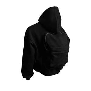 Sudadera con capucha desgastada de gran tamaño personalizada para hombre Sudaderas con cremallera Sun Faded Acid Wash - Product Image 3