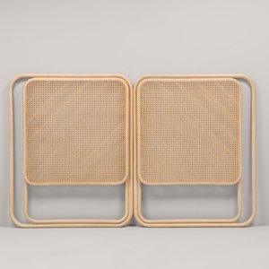 Tête de lit King Size en rotin naturel, têtes de lit faites à la main pour lits King Size - Product Image 2