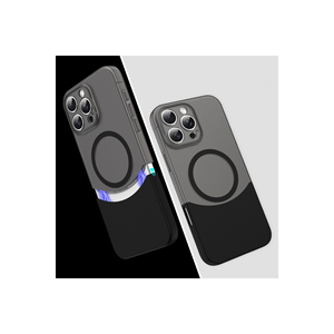 Étui de protection pour téléphone MSRA Double Cover Premium pour iPhone 16 Pro compatible MagSafe, étui magnétique en silicone souple - Product Image 1