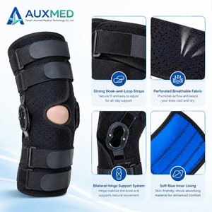 Soporte <span class=keywords><strong>de</strong></span> <span class=keywords><strong>Rodilla</strong></span> Ajustable, Transpirable y Ligero, Inmovilizador <span class=keywords><strong>de</strong></span> Pierna, <span class=keywords><strong>Ortesis</strong></span> <span class=keywords><strong>de</strong></span> <span class=keywords><strong>Rodilla</strong></span>, Tobillo y Pie <span class=keywords><strong>para</strong></span> Soporte Postquirúrgico, Unisex - Product Image 2