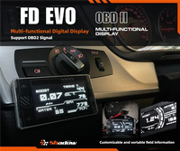 Medidor Digital Inteligente Auto Meter Shadow FD EVO OBD2, Monitoreo de 22 Datos del Vehículo, Lector de Códigos DTC