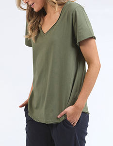 Women's Hem Curved <b>T</b> <b>Shirts</b> High Quality Casual Streetwear Short Sleeve Tee Ladies 100% Cotton Deep V-Neck TShirt Girls - Product Image 6