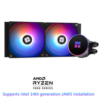 Pour Thermalright Frozen Magic 240/360 ARGB refroidisseur de processeur de refroidissement par eau avec ventilateur de bloc en métal pour Intel pour boîtier d'ordinateur AMD