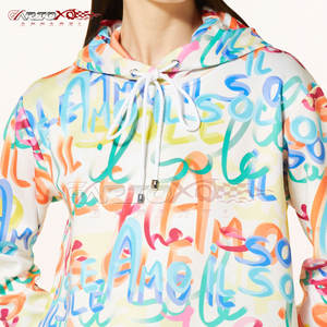 Sweat à capuche de sublimation respirant à manches longues pour femmes avec logo personnalisé et sweat à capuche de sublimation en polyester à séchage rapide - Product Image 6