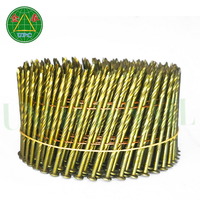 1-3/4 "x 0.092 Clous de Palette à Bobine 9000 Pièces Tête à Damier à Tige de Vis Conception pour Pistolet à Clous à Gaz avec Prix d'Usine du Vietnam