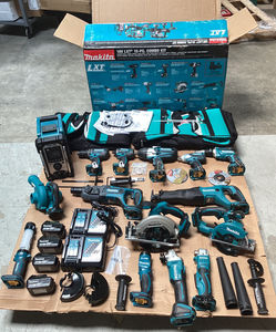 Makitar 18V LXT 15-Piece Cordless Power Tool <b>Combo</b> <b>Kit</b> with Batteries and Charger - Product Image 1