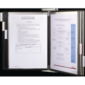 Wall Mount for 10 <b>A4</b> Size Display Panels White Lacquered Tariff <b>Folder</b> Stylish Display Boards - Product Image 4