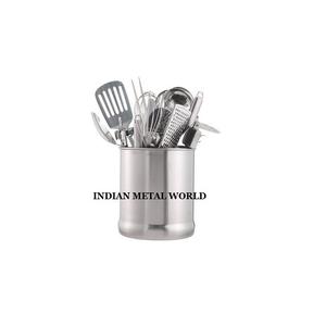 Cubiertos de acero inoxidable decorativos hechos a mano de alta calidad, soporte de almacenamiento de utensilios, soporte de cubiertos usado multiusos de hierro - Product Image 6