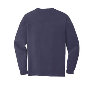 Venta al por mayor para hombre de cuello redondo último diseño de lana básica impresión Logo Camiseta de manga larga - Product Image 4