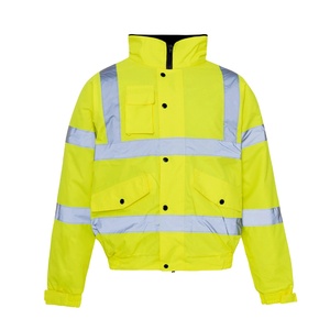 Hi Vis Custom Logo Mens Winter Work <b>Jacket</b> Construction Safety Reflective <b>Jacket</b> - Product Image 1