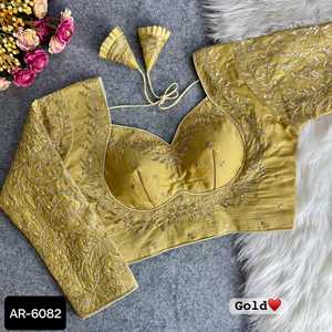 New Pattern Trendy Women Wear Embroidery Work Stone Pearl Work Bridal Lahenga Choli Blouse with Free Size Available for Women - Product Image 4