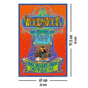 Woodstock <b>Poster</b> Max Yasgur's Farm Black Frame for Wall Decor - Product Image 3