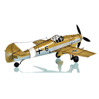 Modèle d'avion de chasse Messerschmitt BF 109 antique en fonte de fer fait main OMH 1935, figurine d'avion allemand vintage, décoration pour collectionneurs