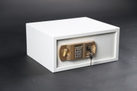 Caja Fuerte de Seguridad Blanca LBN de Fabricación Profesional, con Cerradura Digital de Contraseña, Acero Laminado en Frío, Mini Caja Fuerte para el Hogar