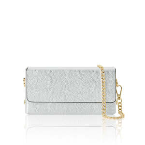 Genuine Leather <b>Chain</b> Wallet Clutch-PS655-Elegant Evening <b>Handbag</b>–Compact & Chic - Product Image 2