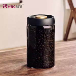 Vacare 1200ml Recipiente hermético clásico Sellado al vacío Envases de vidrio para suplementos Hierbas Logotipo personalizado disponible para Cocina - Product Image 1