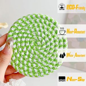 Cotton Rope <b>Table</b> <b>Coaster</b> Durable Mats & Pads for Tabletop Protection Tableware Decorative Beast Design Attractive <b>Coaster</b> - Product Image 3