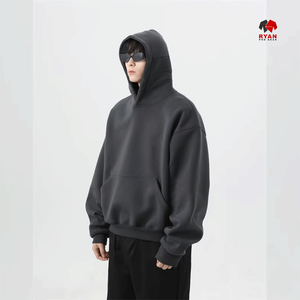 Sweat à capuche pour homme Ryan Pro Gear avec logo personnalisé sur le devant, 100% coton, écologique, décontracté, vêtement d'hiver moderne - Product Image 1