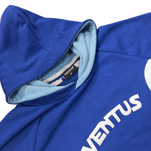 Sweat-shirts à capuche surdimensionnés en coton 100% avec logo personnalisé OEM, imprimé en relief, brodé, patchwork, 400 GSM, poids lourd, streetwear d'hiver - Product Image 3