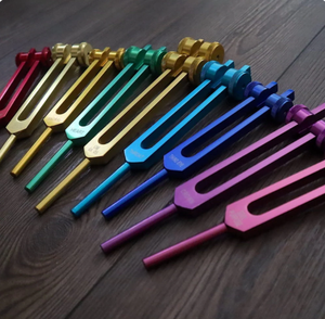 Mars International Manufacture Ensemble de 9 diapasons chakra pour la guérison et la thérapie sonore. - Product Image 3