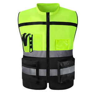 Gilet de sécurité personnalisable Haute visibilité Réfléchissant Imperméable Protection de sécurité Gilet 100% polyester Gilet de sécurité routière - Product Image 6