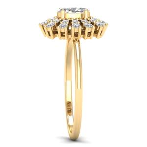 แหวนเพชรโมอิสซาไนต์ทรงรี 0.88 กะรัต ดีไซน์โดดเด่นจาก REYES แหวนเงินแท้ 925 สไตล์คลาสสิก เหมาะสำหรับเป็นแหวนหมั้น ของขวัญสำหรับผู้หญิง - Product Image 3