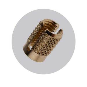 ตัวแทรกทองเหลืองขยายตัวล็อกตัวเองสำหรับการฉีดขึ้นรูปและส่วนประกอบเทอร์โมพลาสติก - Product Image 4