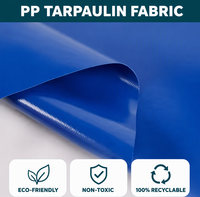 Rouleau de tissu en bâche PP imperméable, haute résistance, écologique, léger, anti-UV pour les couvertures de camions, les couvertures de marchandises