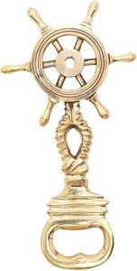 Ouvre-bouteille en laiton de roue nautique décor de bateau maritime cadeau accessoire de barre Vintage - Product Image 5