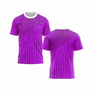 T-shirt col rond design personnalisé | Chemise de sport logo équipe personnalisée | Fournisseur direct usine - Product Image 4