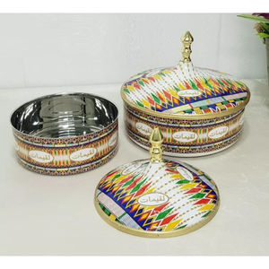 Stainless Steel Metal Flower Printed Casserole <b>Food</b> <b>Buffet</b> <b>Warmer</b> for Wedding and All Events Decor <b>Food</b> <b>Server</b> Pot - Product Image 4