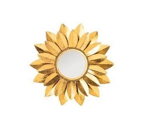 Espejo de pared, pintura artística, marcos de aluminio para dormitorio, círculo, forma redonda, oro de lujo - Product Image 6