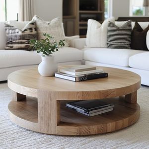 Table basse compacte en bois, meuble de salon peu encombrant, proportions intelligentes pour les intérieurs de petits appartements - Product Image 4